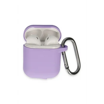 Mey İthalat®   Airpods 2 (2.nesil) Hang Kılıf - Lila