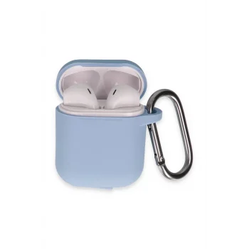 Mey İthalat®   Airpods 2 (2.nesil) Hang Kılıf - Mavi