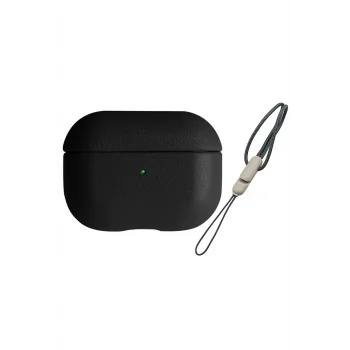 Mey İthalat®   Airpods 3 (3.nesil) 405 Deri Kılıf - Siyah
