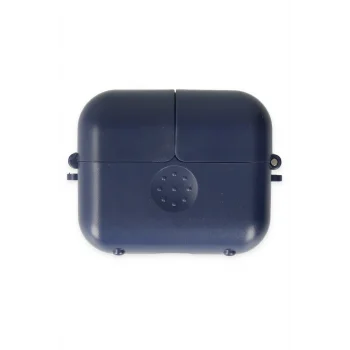 Mey İthalat®   Airpods 3 (3.nesil) Basmalı Kılıf - Lacivert