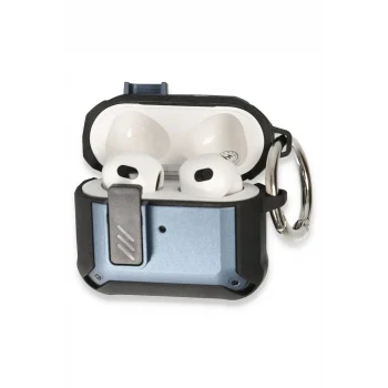 Mey İthalat®   Airpods 3 (3.nesil) Truva Kılıf - Mavi