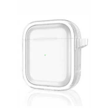 Mey İthalat®   Airpods 4 (4.nesil) Shiny Şeffaf Kılıf - Beyaz