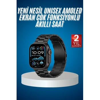 Mey İthalat® Akıllı Saat 3 Kordonlu Waterproof Adımsayar, Titreşim ve GPS Özelliği