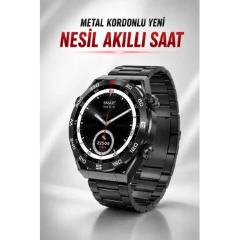 Mey İthalat® Akıllı Saat Yeni Nesil Bluetooth Bağlantılı Uyku ve Sağlık Takibi NFC ve GPS