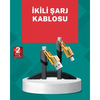 Mey İthalat® Akıllı Telefon Tablet Laptop Uyumlu 65W Güçlü Veri Kablosu