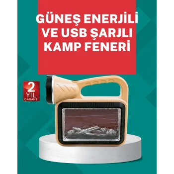 Mey İthalat® Alev Efektli Güneş Enerjili Lamba – Su Geçirmez