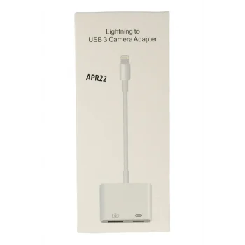 Mey İthalat®  APR22 Iphone Otg 2in1 - Beyaz