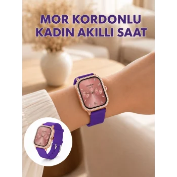 Mey İthalat® Arama Özellikli Dokunmatik Ekranlı Kadın Akıllı Saat