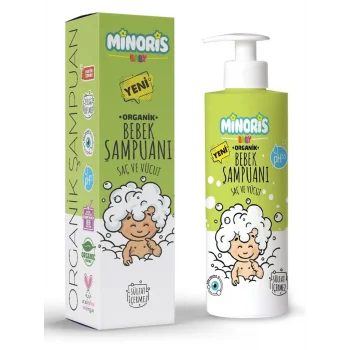 Mey İthalat® Baby Organik Bebek Saç ve Vücut Şampuanı 400 ml