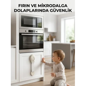 Mey İthalat® Bebek Güvenlik Dolap Kilidi Çok Amaçlı Çocuk Emniyet Kilit Sistemi