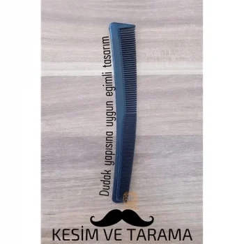 Mey İthalat® Bıyık Kesim ve Tarama Tarağı Eğimli Bıyık Tarağı
