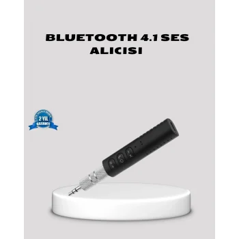 Mey İthalat® Bluetooth 4.1 Müzik Alıcısı 3.5mm Aux Girişli Mini Kablosuz Adaptör