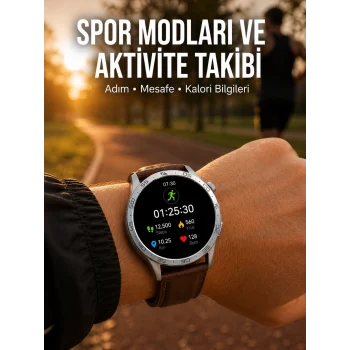 Mey İthalat® Bluetooth Bağlantılı Günlük Yaşam ve Spor Takip Akıllı Saati