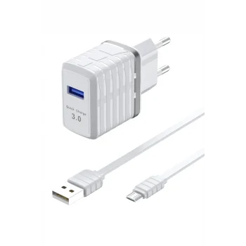 Mey İthalat®  C32Q 3.0 Quick Micro USB Seyahat Şarj Cihazı