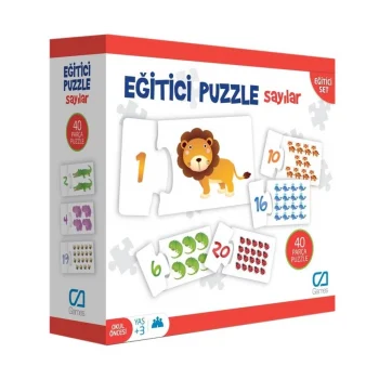 Mey İthalat® CA.5031 CA Games, Eğitici Puzzle Sayılar