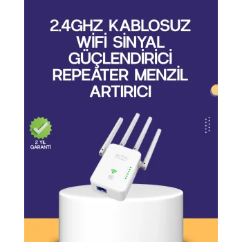 Mey İthalat® Çift Bantlı Otomatik Kurulum WiFi Repeater Menzil Genişletici