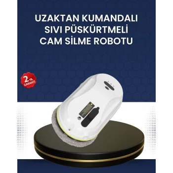 Mey İthalat® Çift Diskli Güvenli Otomatik Cam Silme Robotu