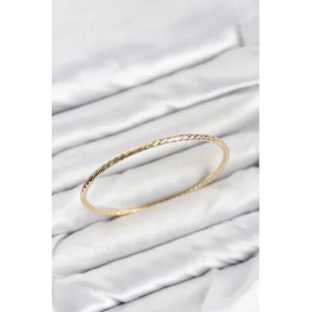 Mey İthalat® CM Gold Renk Lazer Kesim Model 65 mm Bilezik