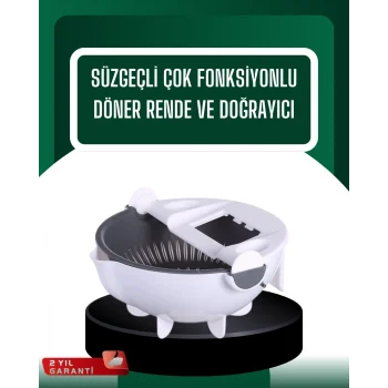 Mey İthalat® Çok Amaçlı Hazneli Sebze Rende Doğrayıcı ve Soyucu