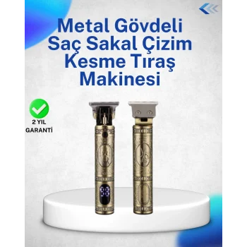 Mey İthalat® Dayanıklı Çelik Kafa ve Güçlü Motorlu Saç Sakal Makinesi