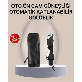 Mey İthalat® Dayanıklı UPE Alaşımlı Şemsiye Tipi Araç Güneşliği - Kolay Katlanır
