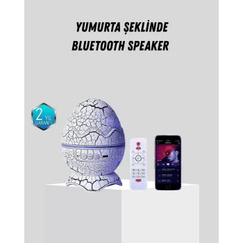 Mey İthalat® Dinozor Yumurta Gece Lambası Projektör – 14 Renk Seçeneği
