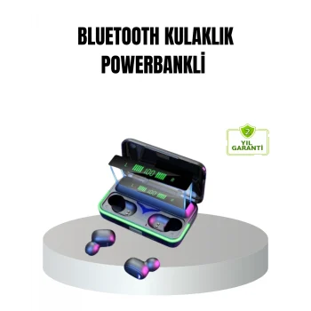 Mey İthalat® E10 Powerbank Bluetooth Kulaklık – Düşük Gecikmeli Oyun ve Müzik Deneyimi