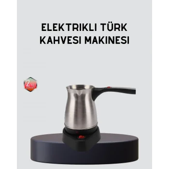 Mey İthalat® Elektrikli Türk Kahvesi Cezvesi 800W Kablosuz Döner Tabanlı