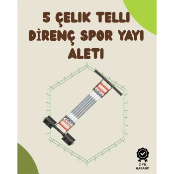 Mey İthalat® Ergonomik Tutma Yerli, Pedallı ve Ayarlanabilir Elastik Yaylı Spor Ekipmanı