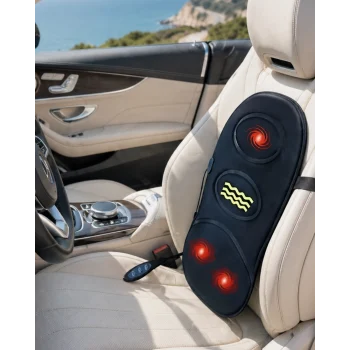 Mey İthalat® Ev Ofis Araç İçin Masaj Minderi Isıtmalı Çok Modlu Rahatlatıcı Sırt Desteği