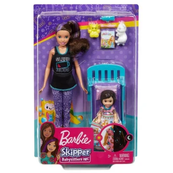 Mey İthalat® FHY97 Skipper Bebek Bakıcısı Bebeği ve Aksesuarları Oyun Seti