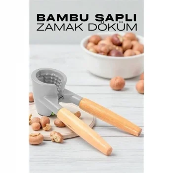 Mey İthalat® Fındık ve Ceviz Kırıcı - Bambu Saplı Döküm Ceviz Fındık Kıracağı 721983