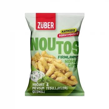 Mey İthalat® Fırın Nohut Cipsi 55 Gr Yoğurt ve Mevsim Yeşillikleri