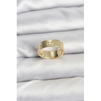 Mey İthalat® Gold Renk Model Kadın Yüzük