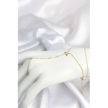 Mey İthalat® Gold Renk Yıldız Model Pirinç Kadın Şahmeran
