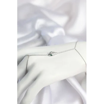 Mey İthalat® Gümüş Renk Yılan Model Pirinç Kadın Şahmeran