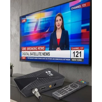Mey İthalat® HD Uydu Alıcısı Full HD Görüntü HDMI USB WiFi Destekli