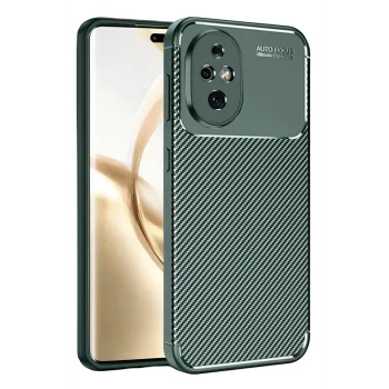 Mey İthalat®  Honor 200 Kılıf Auto Focus Karbon Kapak - Koyu Yeşil