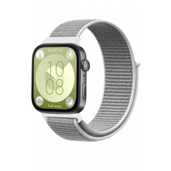 Mey İthalat® Huawei Fit 4 Hasırlı Cırtcırtlı Kordon - Beyaz