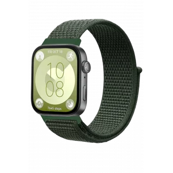 Mey İthalat® Huawei Fit 4 Hasırlı Cırtcırtlı Kordon - Koyu Yeşil