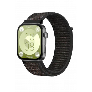 Mey İthalat® Huawei Fit 4 Hasırlı Cırtcırtlı Kordon - Siyah