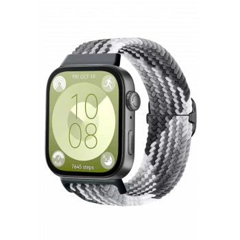Mey İthalat® Huawei Fit 4 Star Kordon - Gri-Siyah