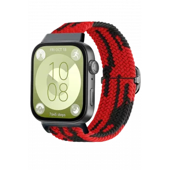 Mey İthalat® Huawei Fit 4 Star Kordon - Kırmızı-Siyah