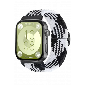 Mey İthalat® Huawei Fit 4 Star Kordon - Siyah-Beyaz
