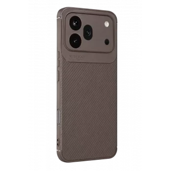 Mey İthalat®  Huawei Honor 600 Pro Auto Focus Karbon Kapak - Gri