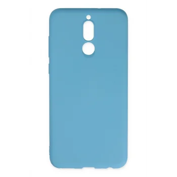 Mey İthalat®  Huawei Mate 10 Lite Kılıf Nano içi Kadife Silikon - Mavi