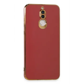 Mey İthalat®  Huawei Mate 10 Lite Kılıf Volet Silikon - Kırmızı