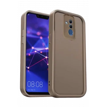 Mey İthalat®  Huawei Mate 20 Lite Kılıf Viera Silikon - Kahverengi