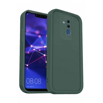 Mey İthalat®  Huawei Mate 20 Lite Kılıf Viera Silikon - Koyu Yeşil