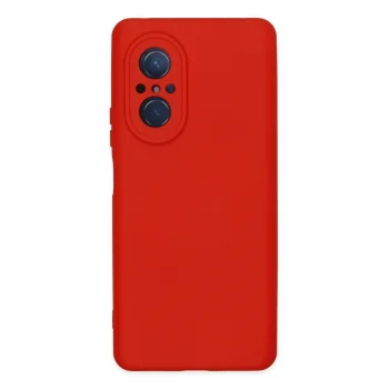 Mey İthalat®  Huawei Nova 9 SE Kılıf Nano içi Kadife Silikon - Kırmızı